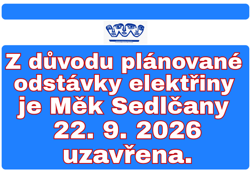 ⚡ Omezení provozu knihovny 22. 9. 2026